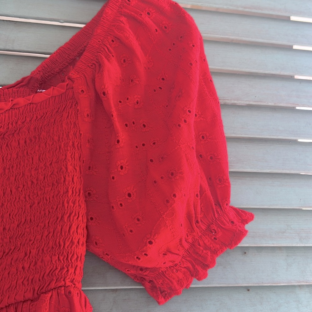 Self Esteem Scarlet Puff Sleeve Blouse - Picture 3 of 4